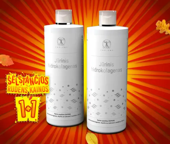 Jūrinis Hidrokolagenas (su Hialuronu) 1+1