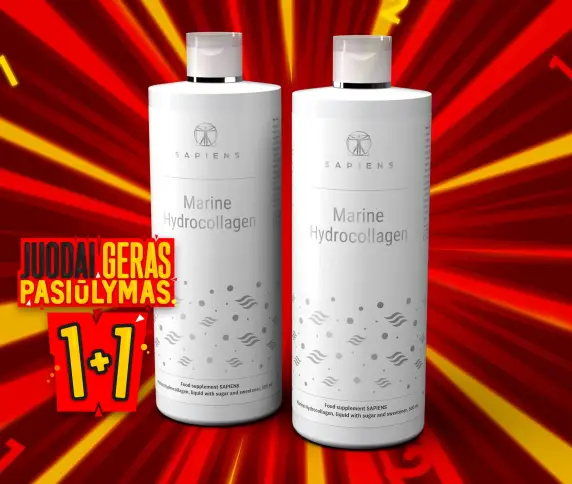Jūrinis Hidrokolagenas (su Hialuronu) 1+1