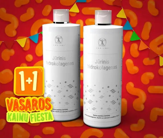 Jūrinis Hidrokolagenas (su Hialuronu) 1+1