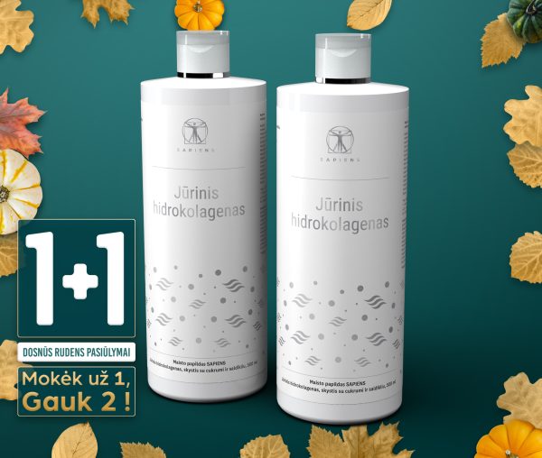 Jūrinis Hidrokolagenas (su Hialuronu) 1+1