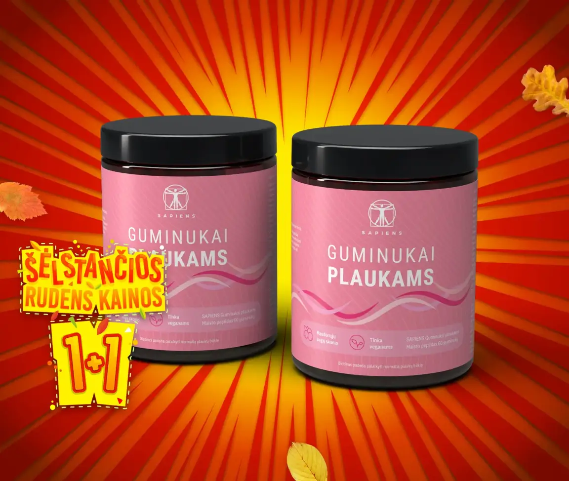 Guminukai plaukams 1+1