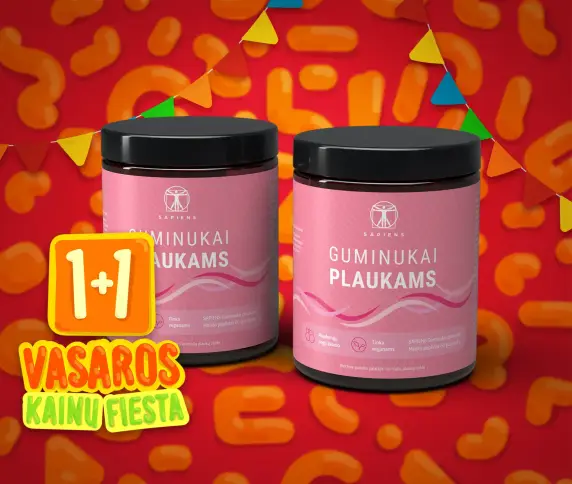 Guminukai plaukams 1+1