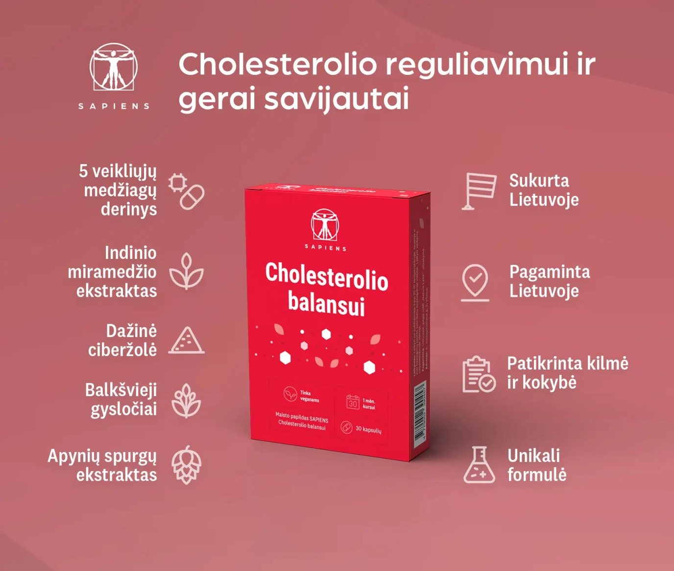 Cholesterolio balansui