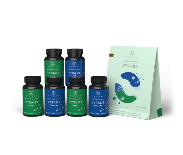 Multivitaminų komplekso Vyrams x 3 Rinkinys