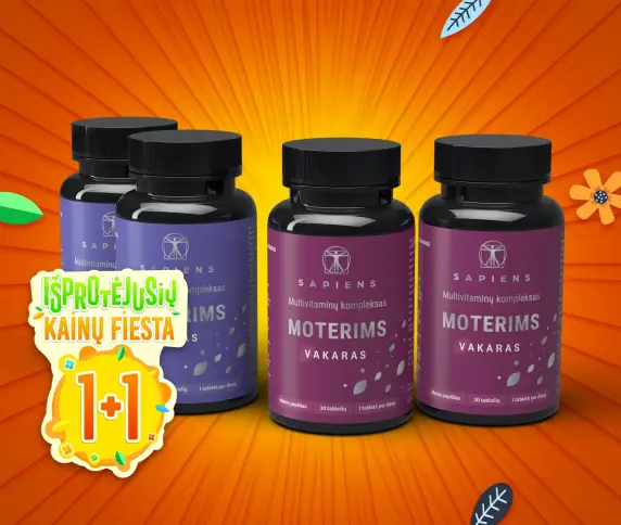 Multivitaminų kompleksas Moterims 1+1