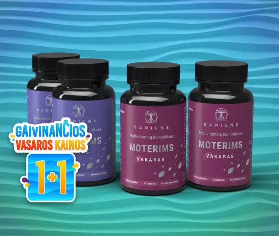 Multivitaminų kompleksas Moterims 1+1