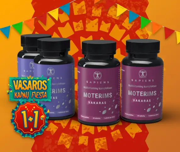 Multivitaminų kompleksas Moterims 1+1