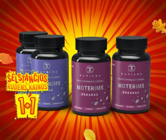 Multivitaminų kompleksas Moterims 1+1
