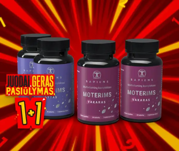 Multivitaminų kompleksas Moterims 1+1