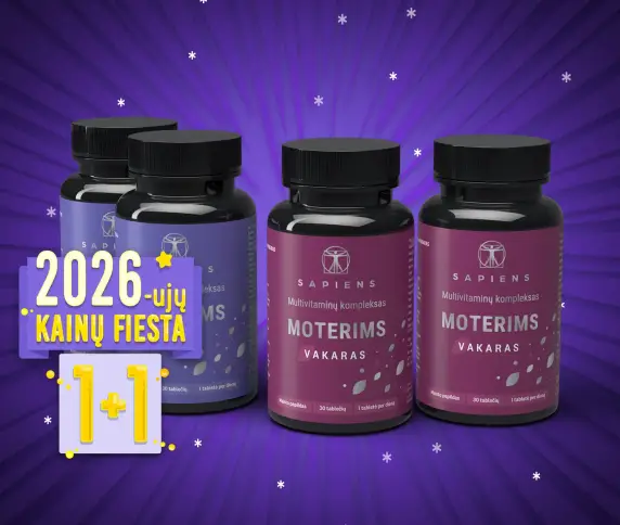 Multivitaminų kompleksas Moterims 1+1