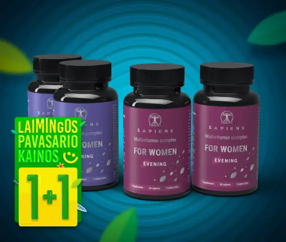 Multivitaminų kompleksas Moterims 1+1