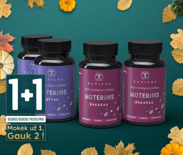 Multivitaminų kompleksas Moterims 1+1