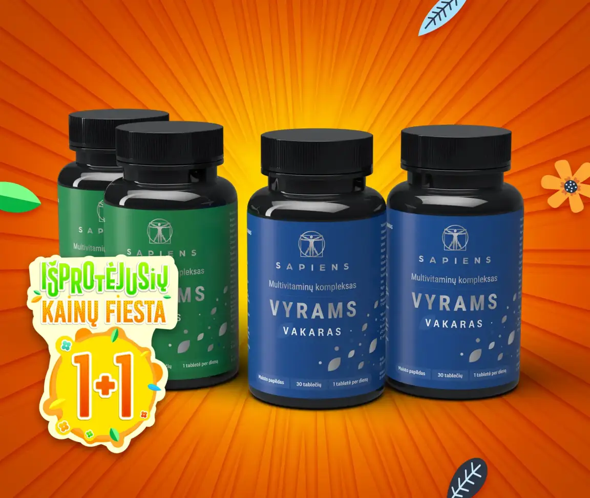 Multivitaminų kompleksas Vyrams 1+1