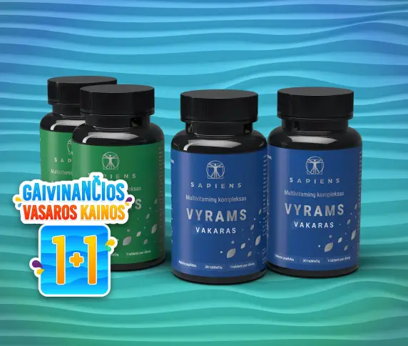 Multivitaminų kompleksas Vyrams 1+1