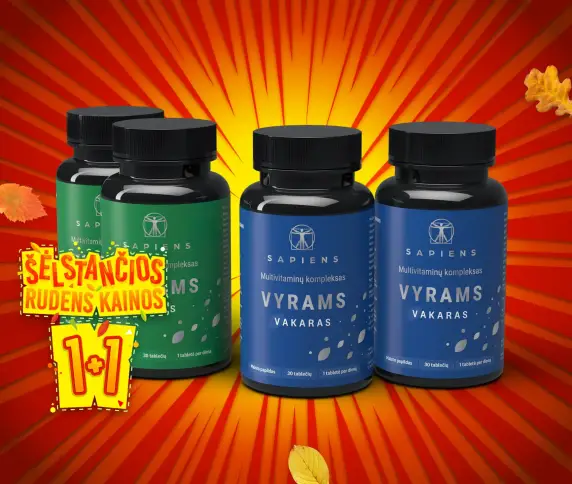 Multivitaminų kompleksas Vyrams 1+1