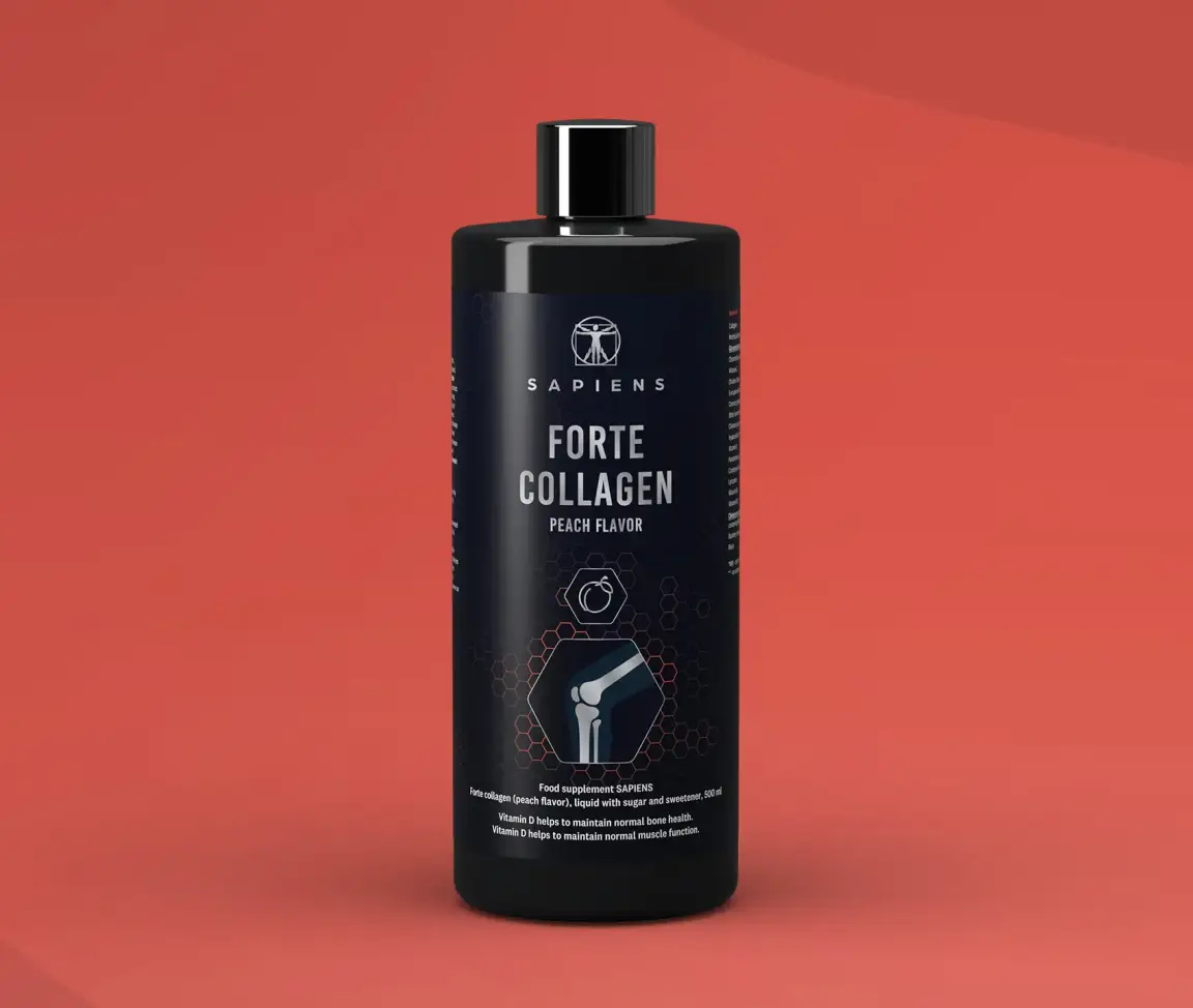 Forte kolagenas – persikų sk. (sąnariams su vit. D)