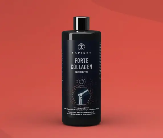 Forte kolagenas – persikų sk. (sąnariams su vit. D)
