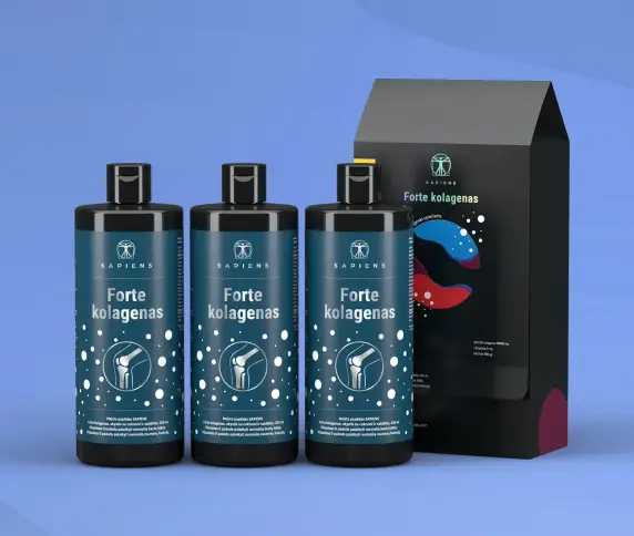 Forte kolagenas (sąnariams su vit. D) x 3 Rinkinys