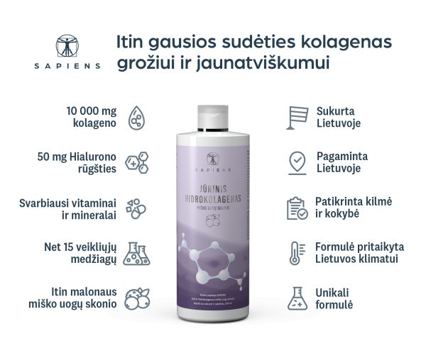 Jūrinis Hidrokolagenas (miško uogų sk.) 1+1