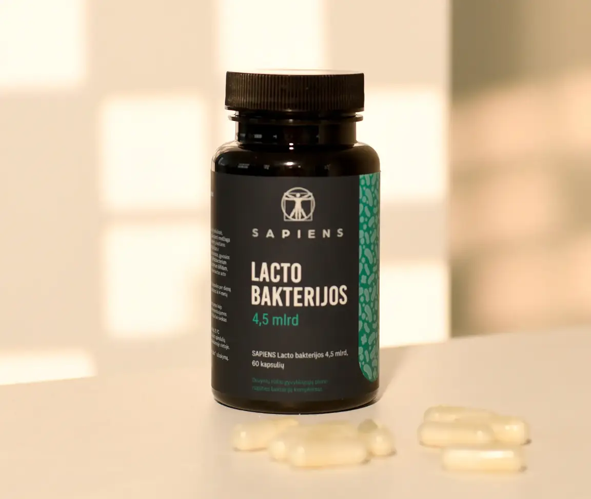 Lacto bakterijos 4,5 mlrd 1+1