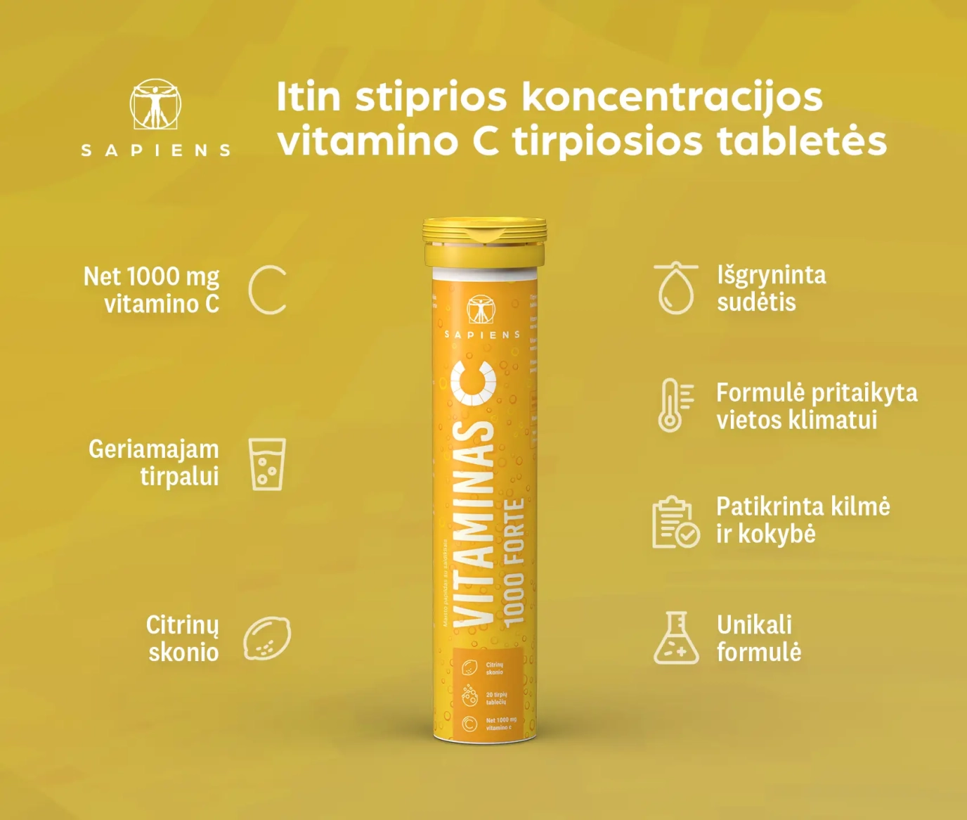 Vitaminas C 1000 Forte