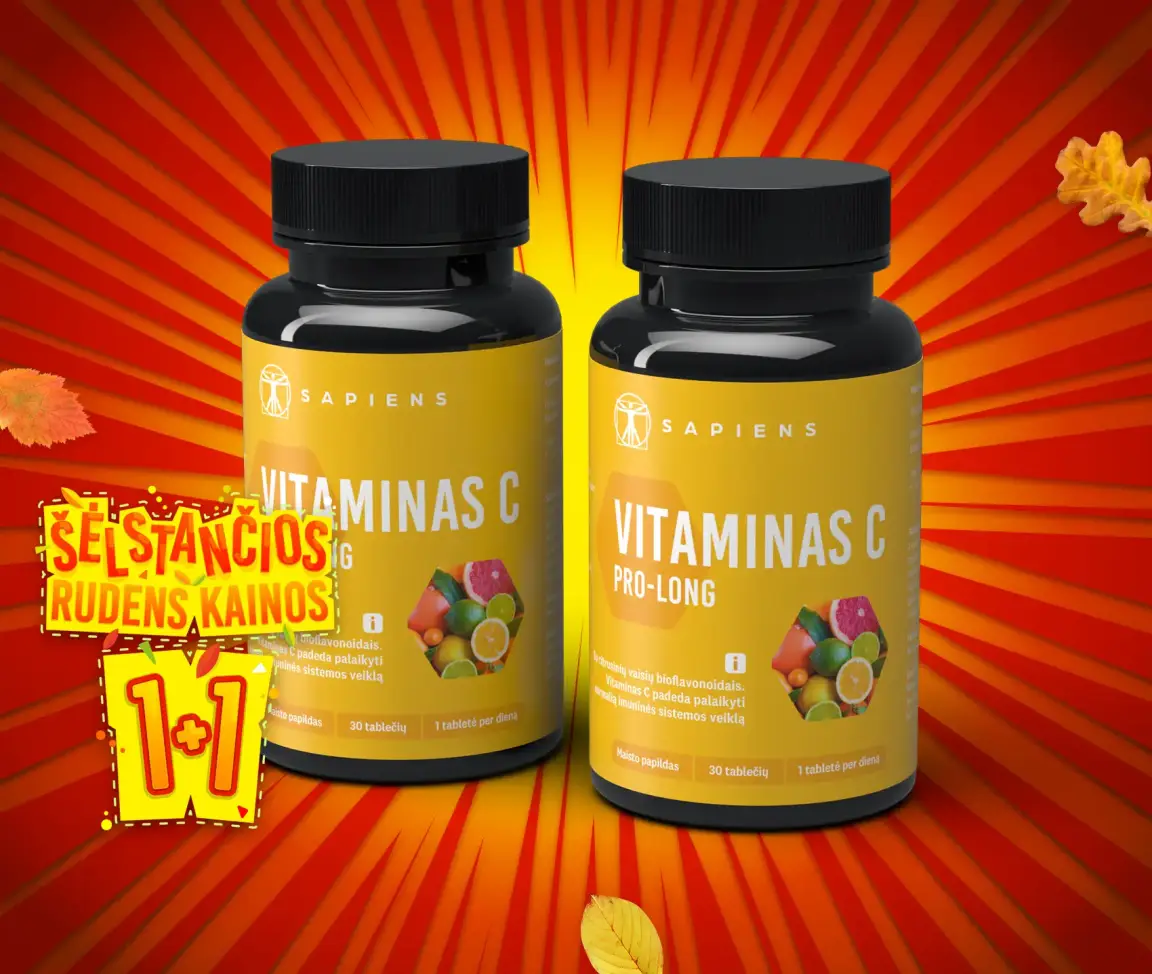 Vitaminas C PRO-LONG 1+1