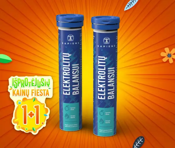 Elektrolitų balansui 1+1