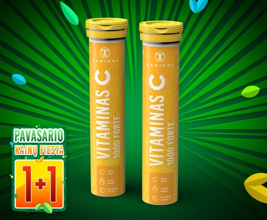 Vitaminas C 1000 Forte 1+1