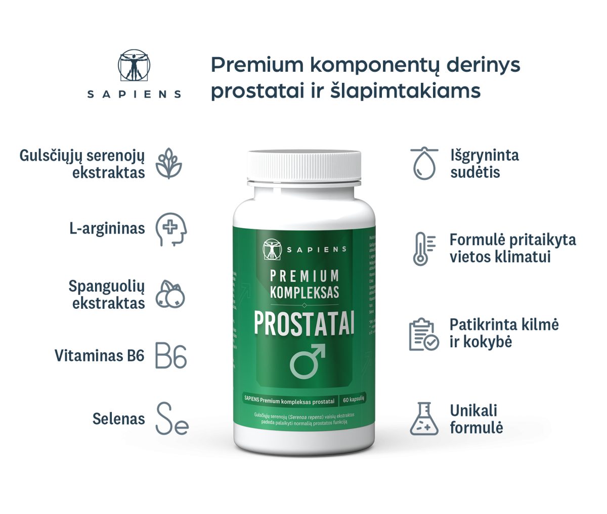 Premium kompleksas prostatai
