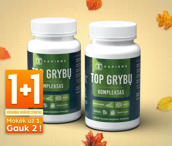 Top grybų kompleksas 1+1