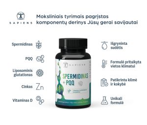 Spermidinas + PQQ