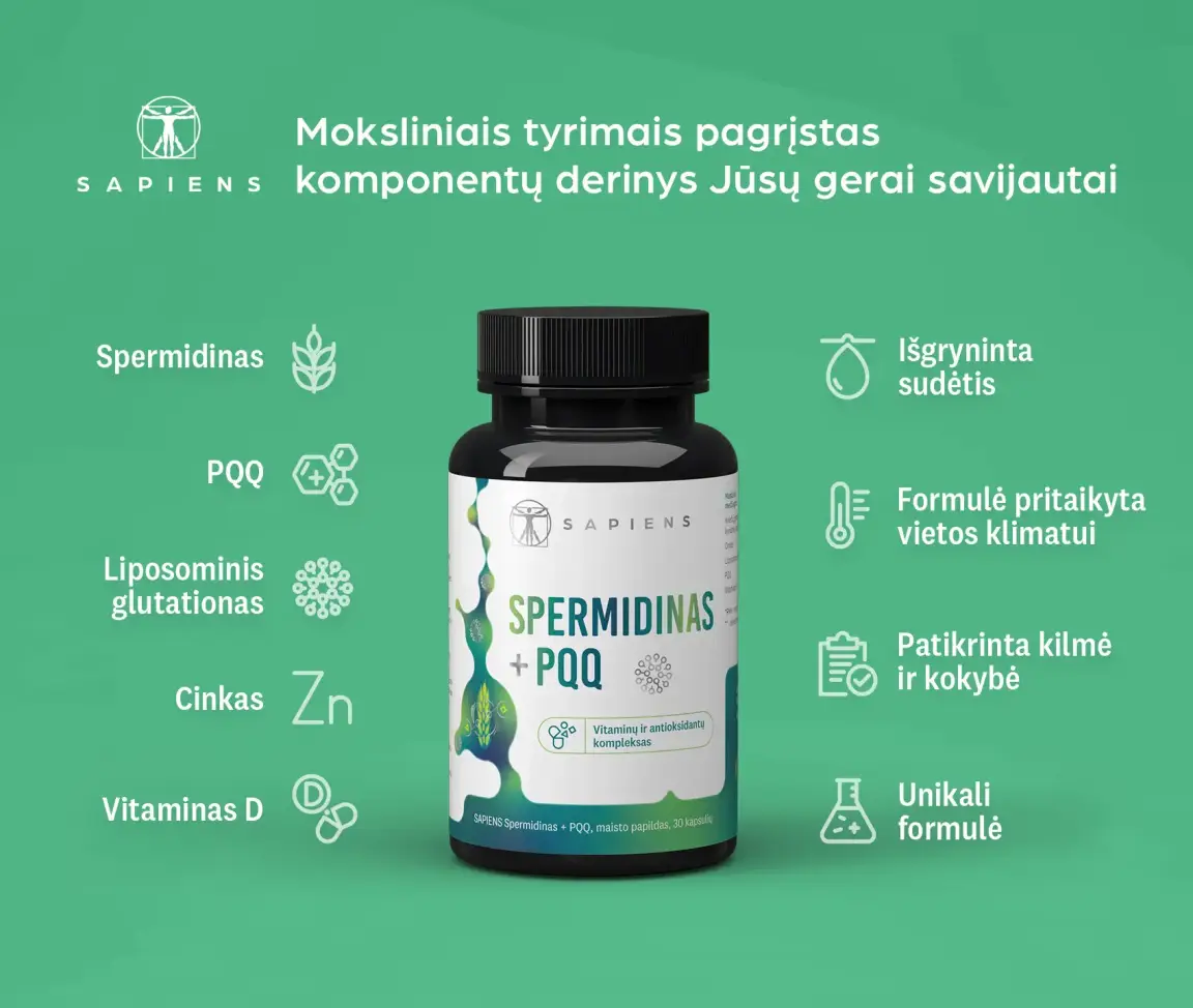 Spermidinas + PQQ 1+1