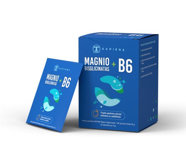 Magnio bisglicinatas + B6