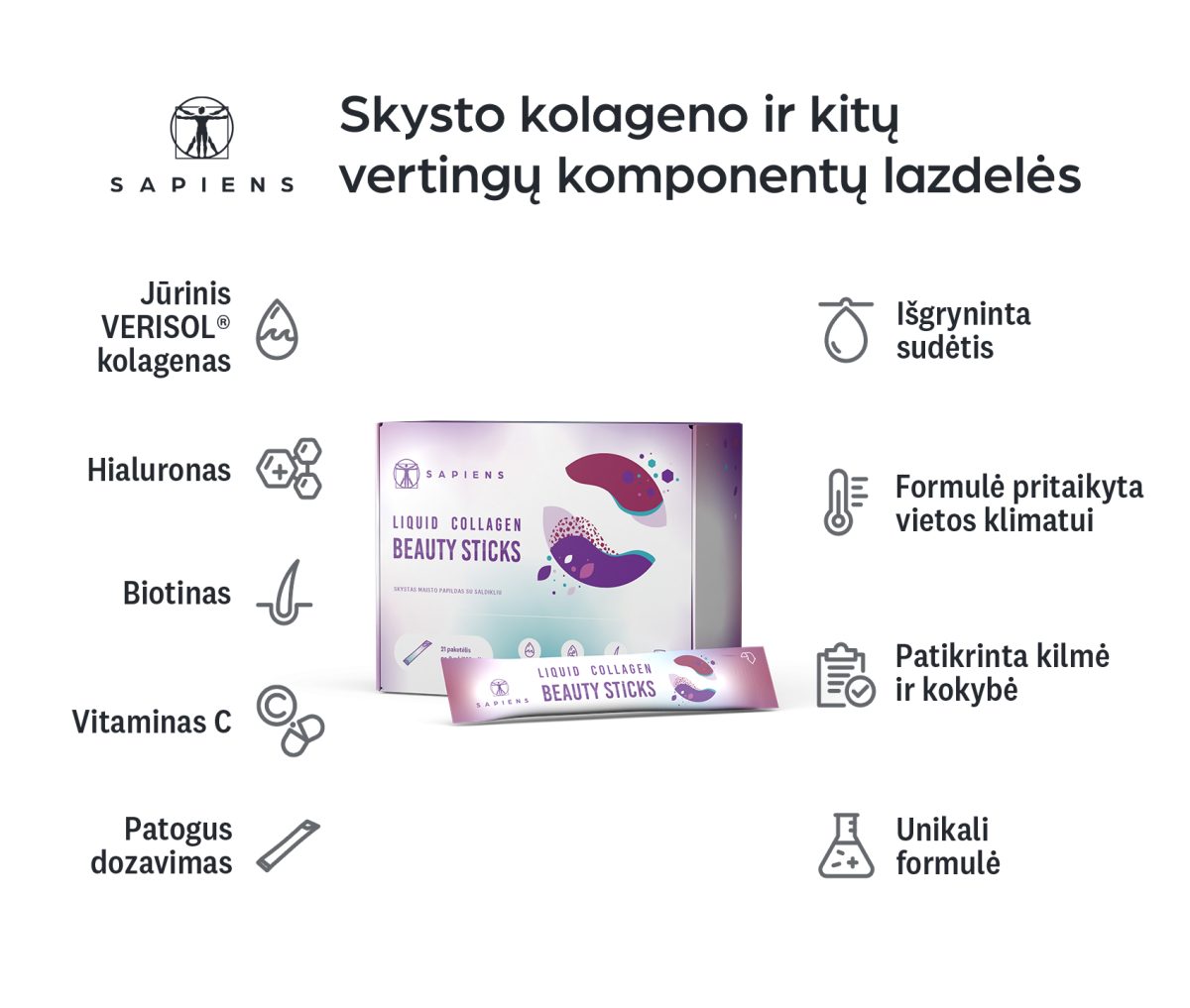 Liquid Collagen Beauty Sticks 1+1
