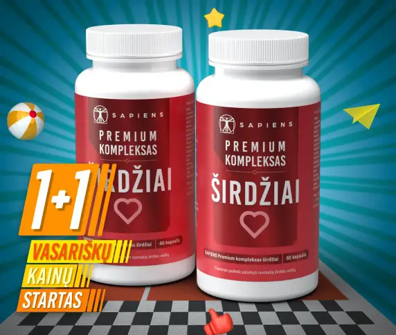 Premium kompleksas širdžiai 1+1