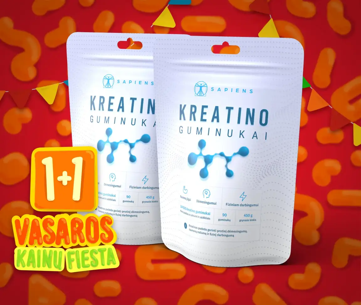 Kreatino guminukai 1+1