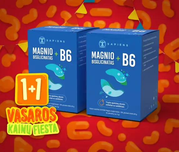 Magnio bisglicinatas + B6 1+1