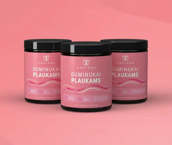 Guminukų plaukams x 3 rinkinys