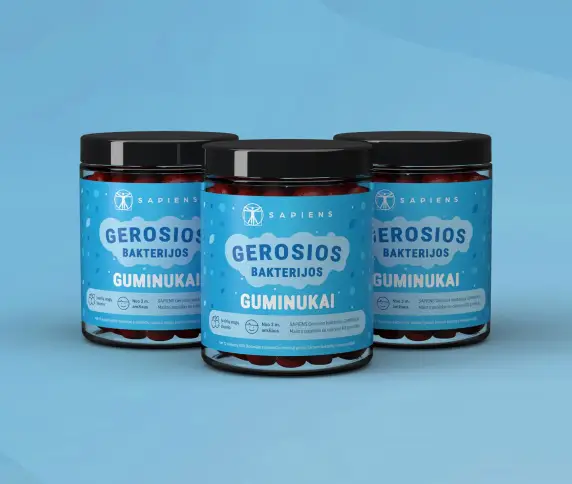 Gerųjų bakterijų - guminukų x 3 rinkinys