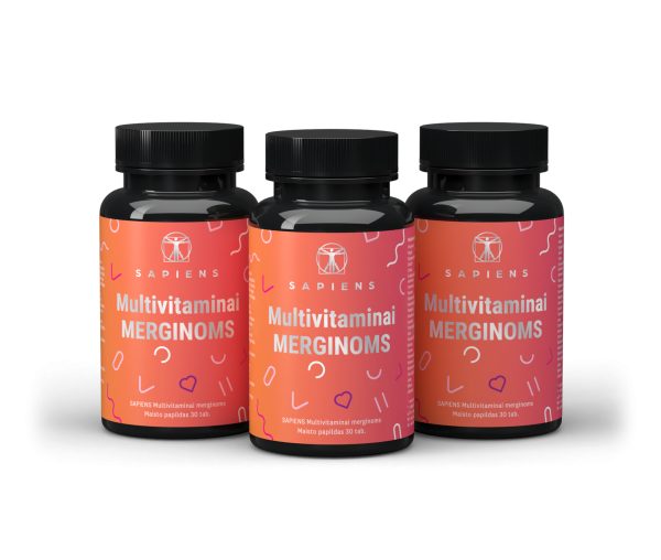 Multivitaminai merginoms x 3 rinkinys