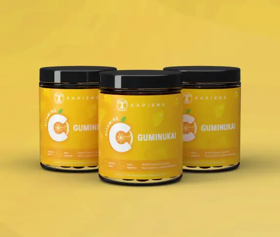 Vitamino C guminukų x 3 rinkinys