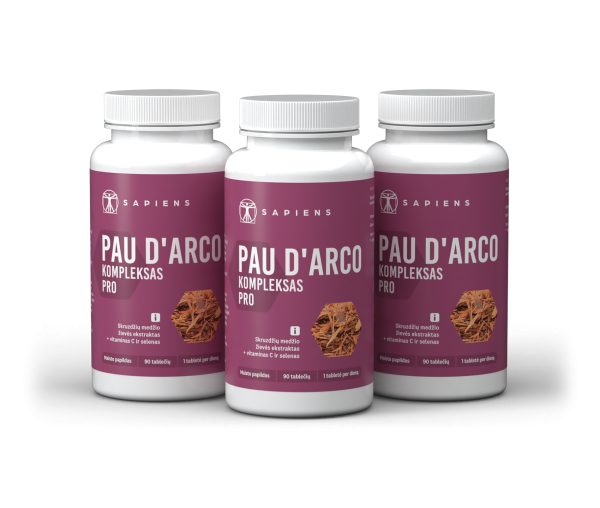 Pau D’Arco komplekso PRO x 3 rinkinys