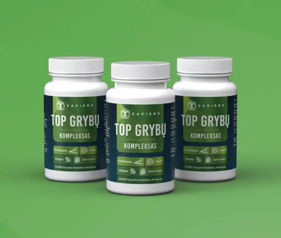 Top grybų komplekso x 3 rinkinys
